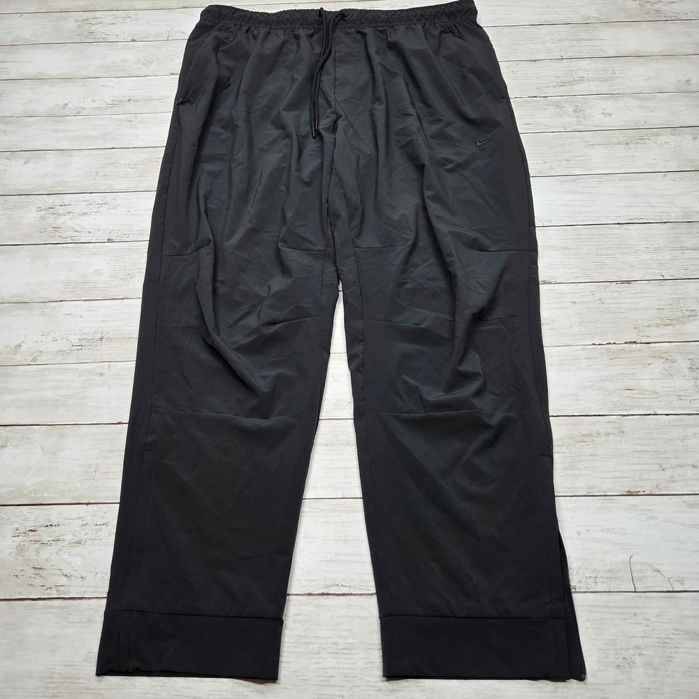 Nike FB7548-010 Dri-FIT Unlimited Tapered Versatile Mens XL Black Zipper Cuffs